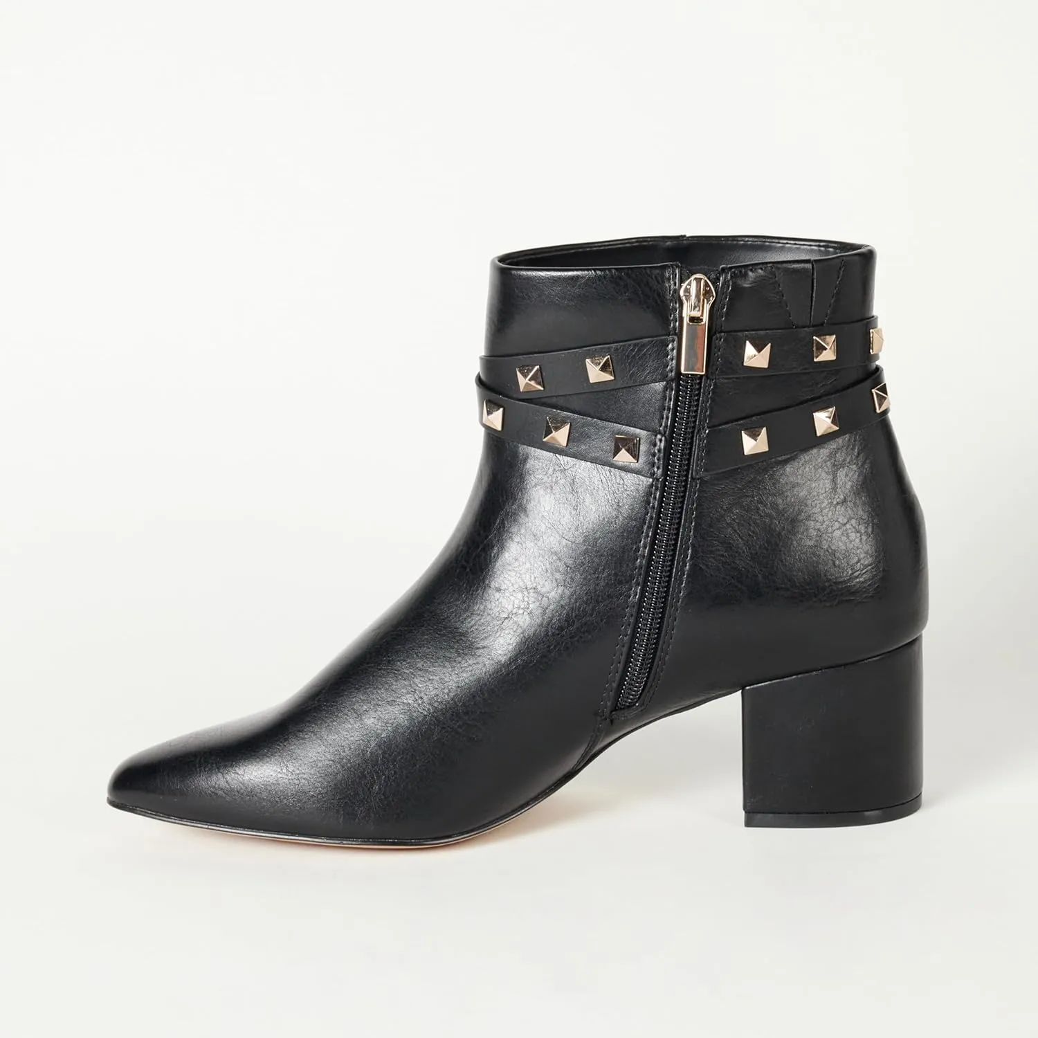The Drop Women's Jessi Side-Zip Block Heel Ankle Boot