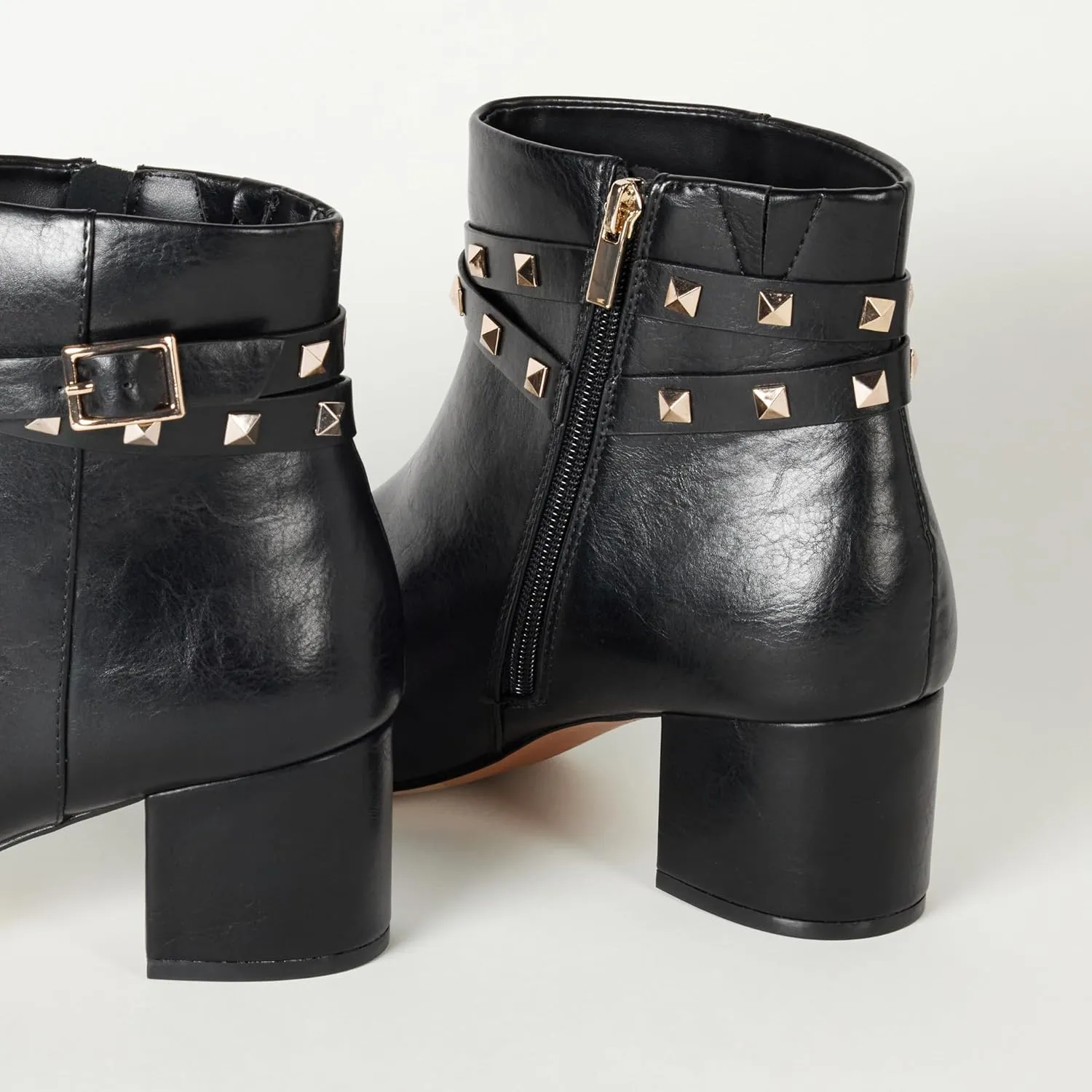 The Drop Women's Jessi Side-Zip Block Heel Ankle Boot