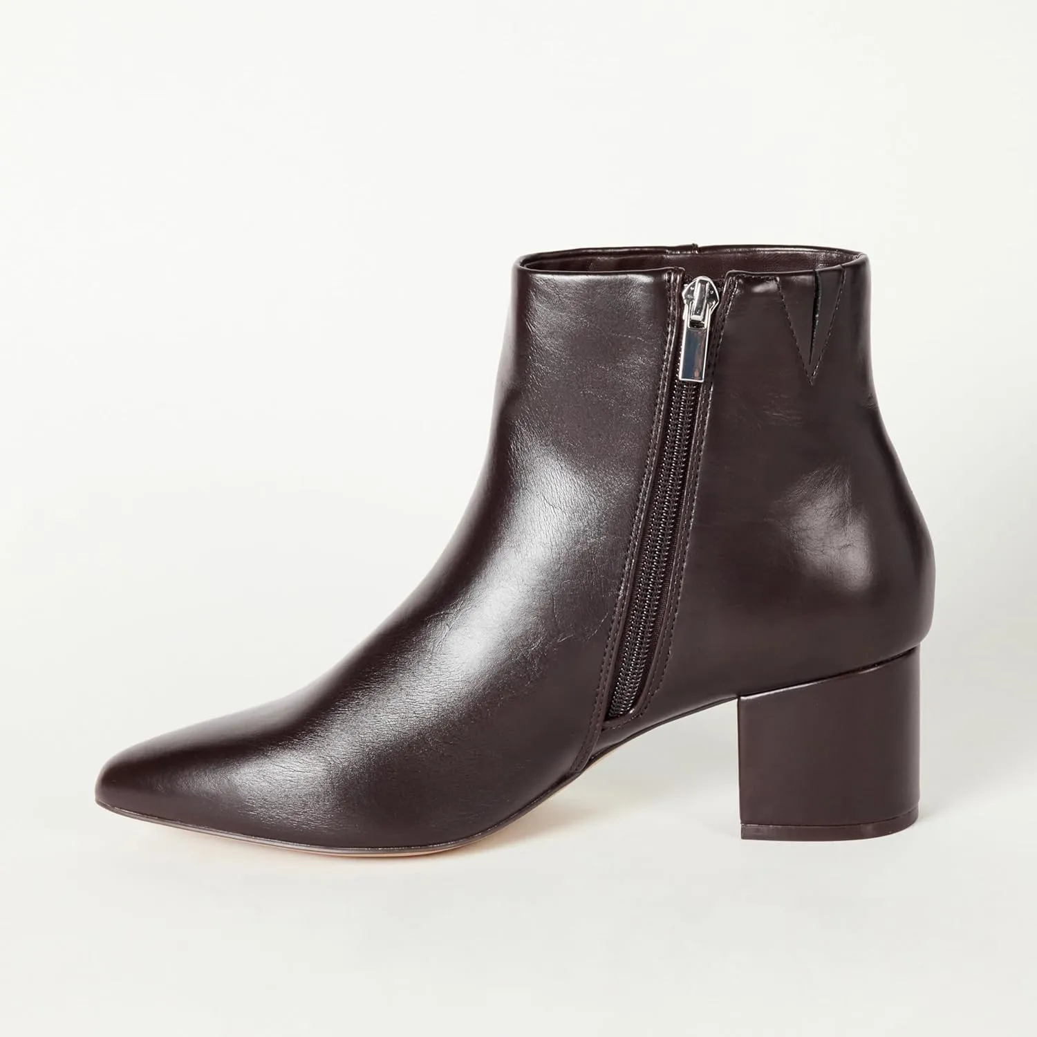 The Drop Women's Jessi Side-Zip Block Heel Ankle Boot