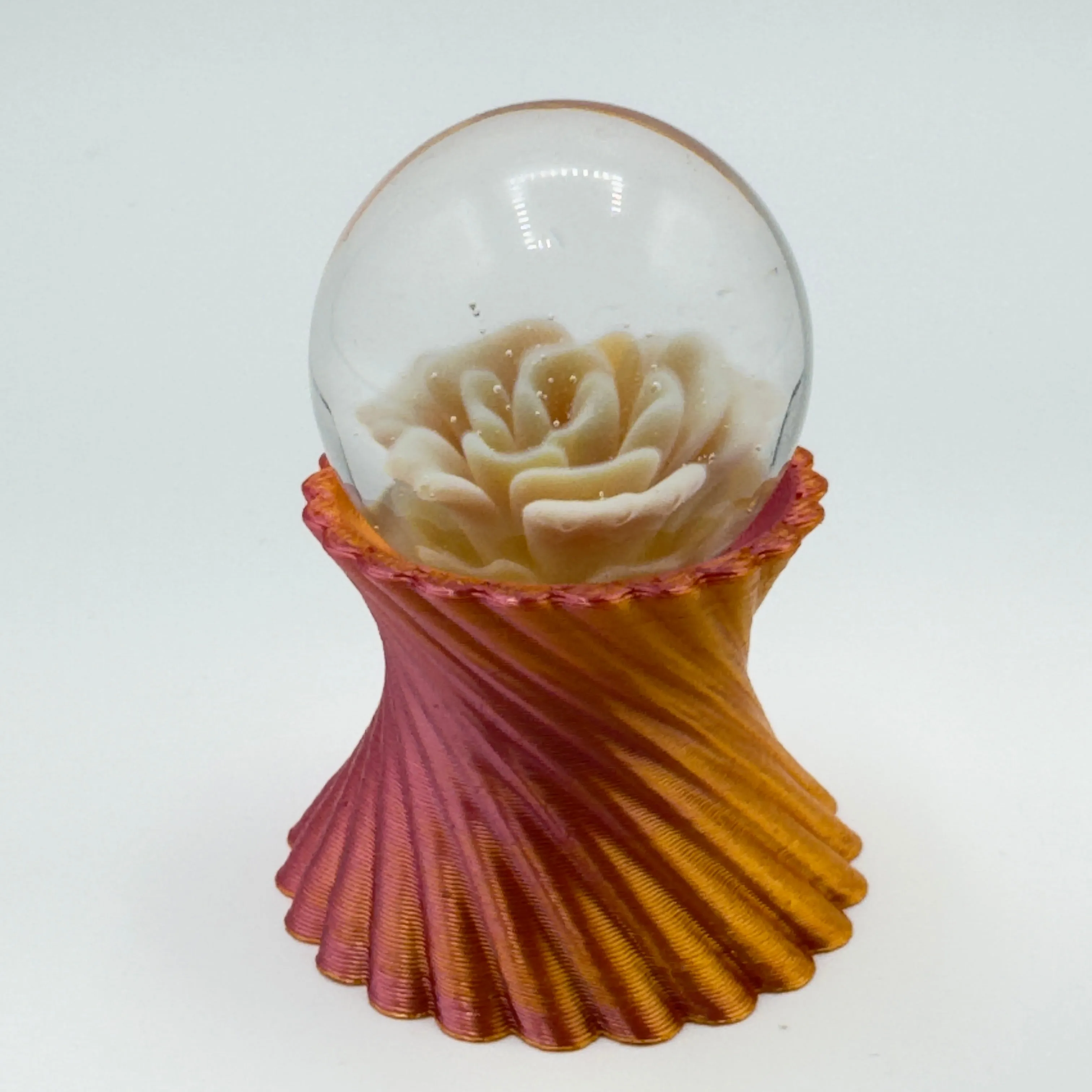 Thick Nick Glass - Flower Implosion Marble