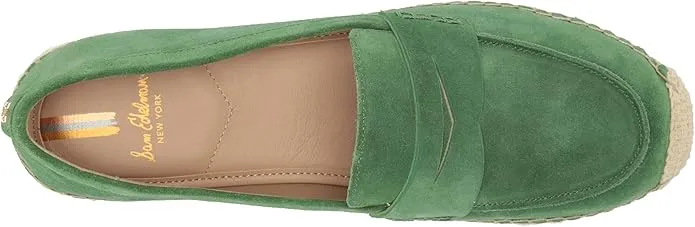 Thyme Kai Green Cork On Sam Edelman Attractive pricing Shipping guarantee Toe Slip Detailed Loafers Espadrille Rounded