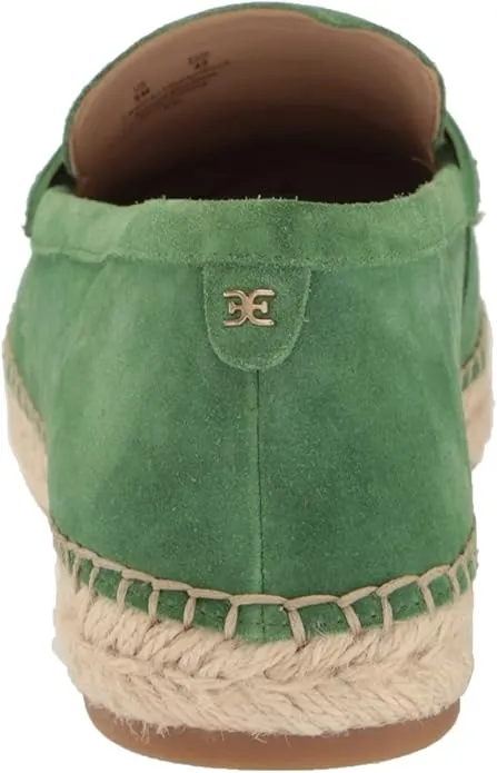 Thyme Kai Green Cork On Sam Edelman Attractive pricing Shipping guarantee Toe Slip Detailed Loafers Espadrille Rounded