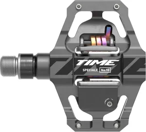 Time Sport Pedals Speciale 10 Small with ATAC Standard Cleats, Dark Grey B1 - High-Performance Mountain Bike Pedals Set