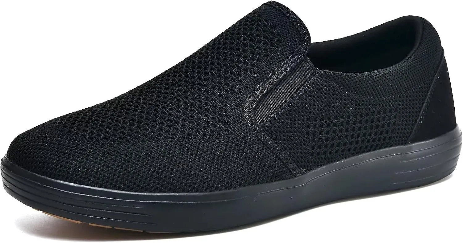 TIOSEBON Men's Mesh Slip on Walking Shoes-Comfortable Drving Loafer Fashion Sneaker