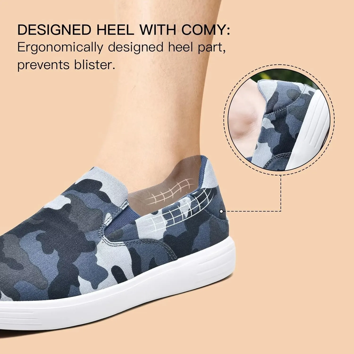 TIOSEBON Men's Mesh Slip on Walking Shoes-Comfortable Drving Loafer Fashion Sneaker