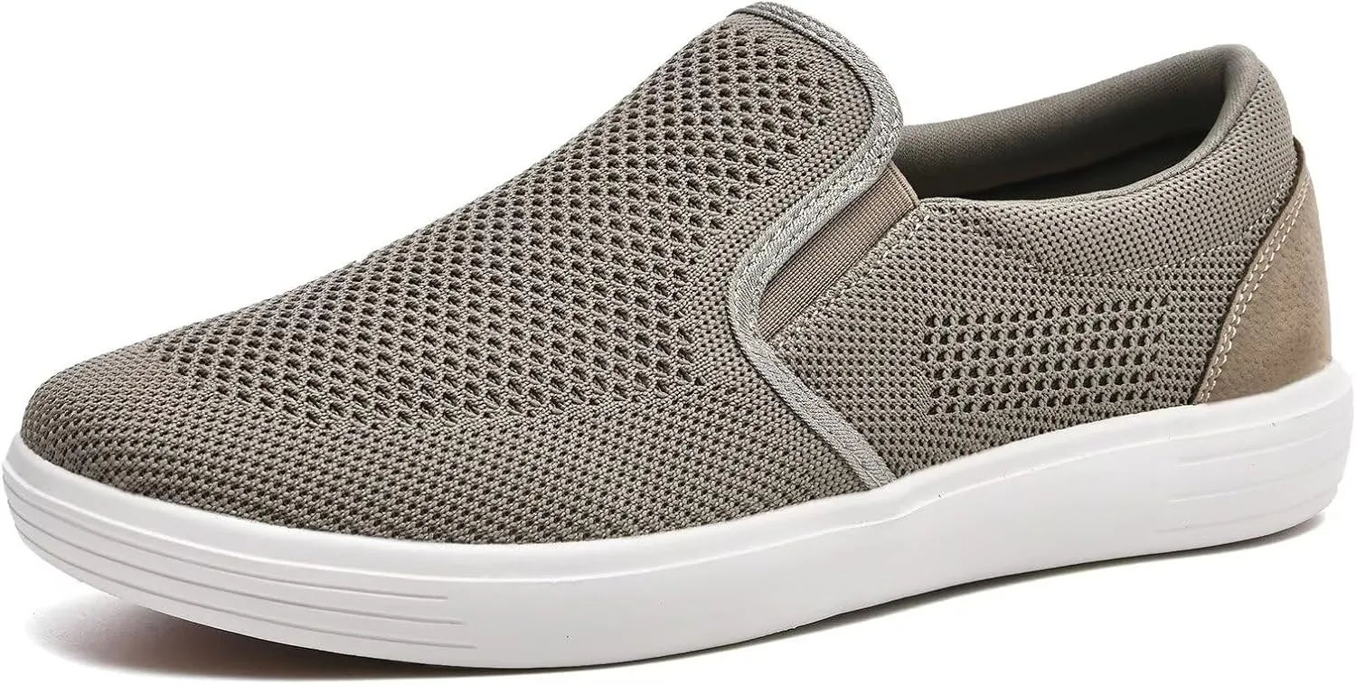 TIOSEBON Men's Mesh Slip on Walking Shoes-Comfortable Drving Loafer Fashion Sneaker