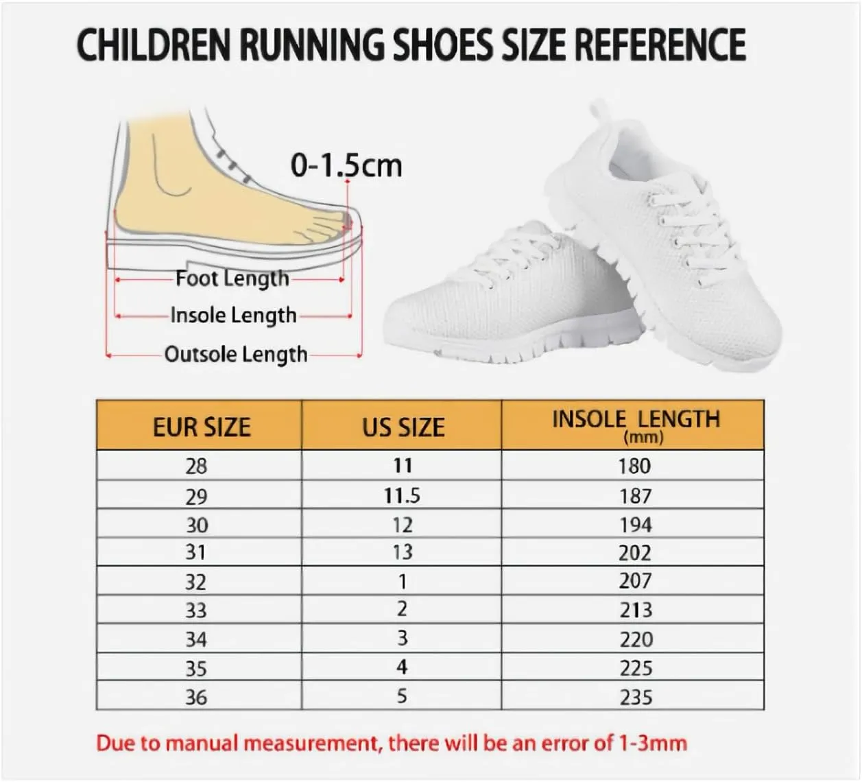 Toddler Running Shoes Ultra-Light Flexible Wear Resistance Size 11-5