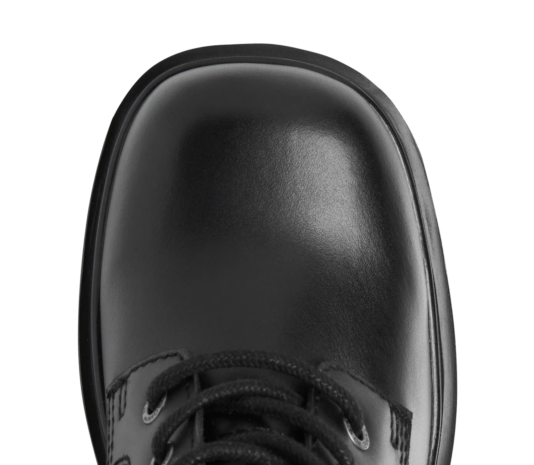 Totally - Women's Black Mid Calf Leather Platform Boots