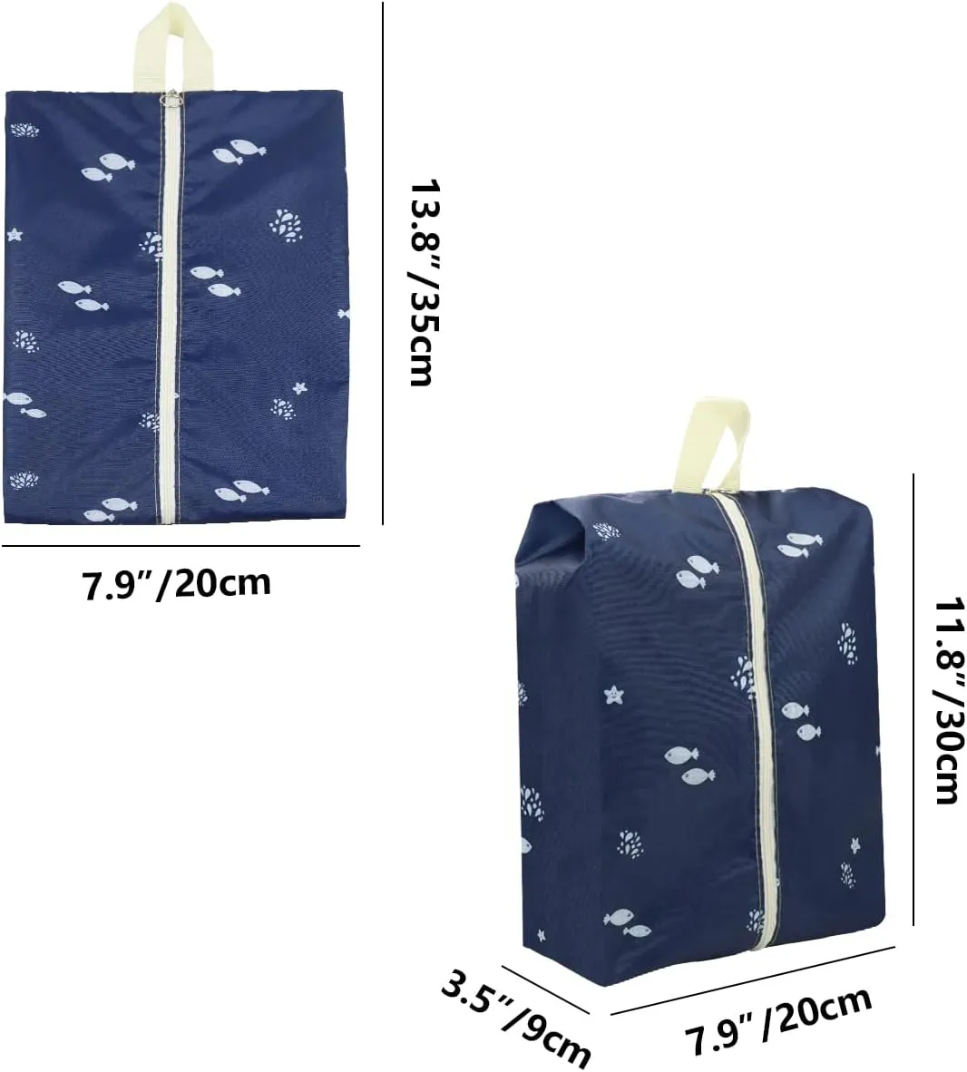 Travel Shoe Bags Waterproof Portable Shoe Storage Pouch with Handle for Men & Women