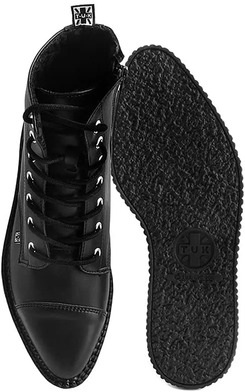 T.U.K. Shoes A9636 Unisex-Adult Boots, Black TUKskin Lace Up Pointed Boot
