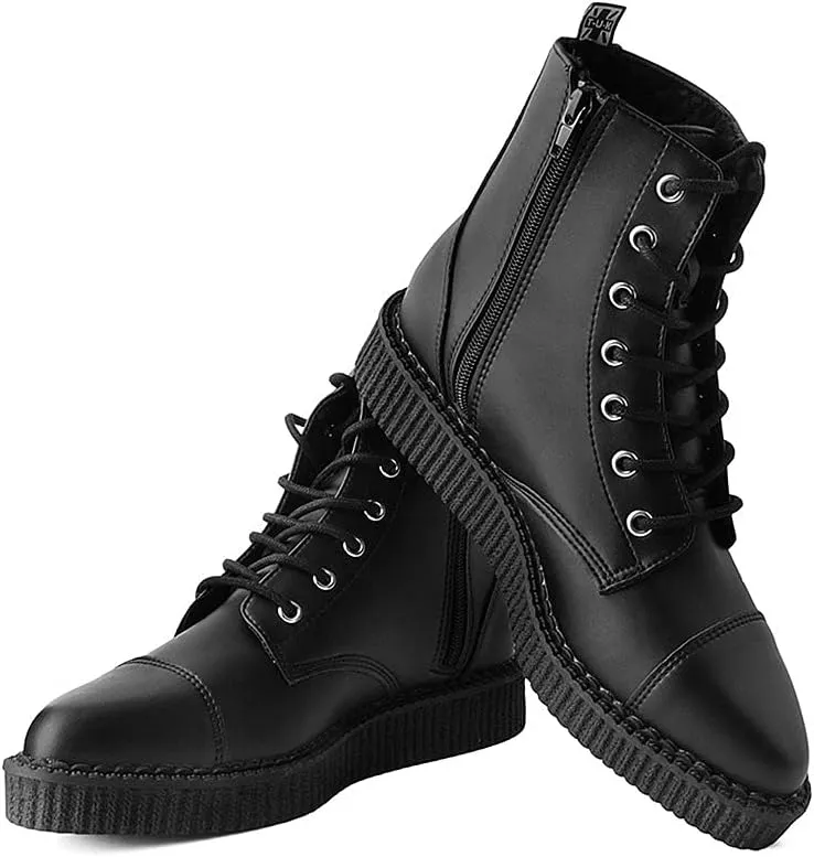 T.U.K. Shoes A9636 Unisex-Adult Boots, Black TUKskin Lace Up Pointed Boot