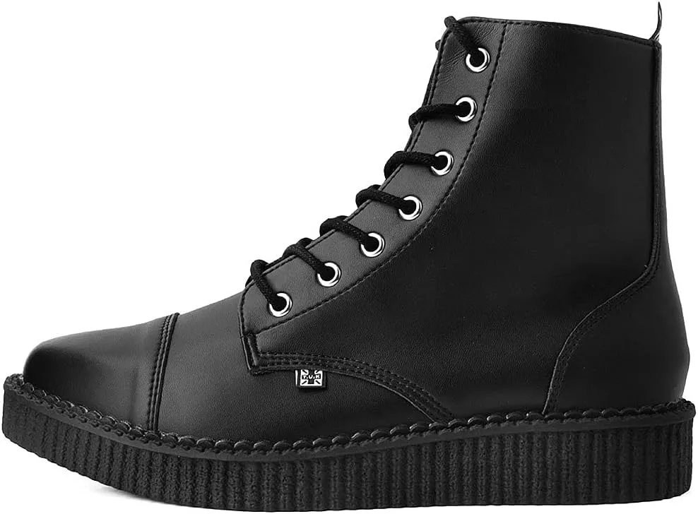 T.U.K. Shoes A9636 Unisex-Adult Boots, Black TUKskin Lace Up Pointed Boot