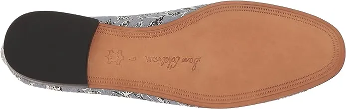 Vamp Chain Attractive Loraine Detailed Classic Printed Fabric Shipping updates Edelman Blue Dusty Loafer Sam