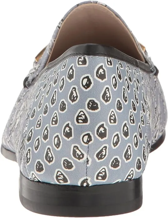 Vamp Chain Attractive Loraine Detailed Classic Printed Fabric Shipping updates Edelman Blue Dusty Loafer Sam