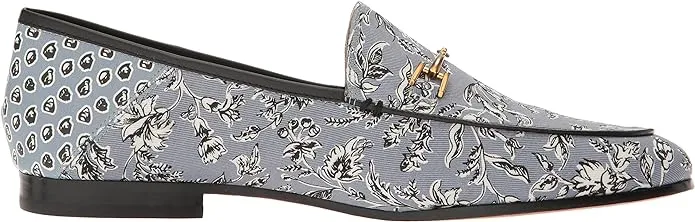 Vamp Chain Attractive Loraine Detailed Classic Printed Fabric Shipping updates Edelman Blue Dusty Loafer Sam