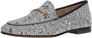 Vamp Chain Attractive Loraine Detailed Classic Printed Fabric Shipping updates Edelman Blue Dusty Loafer Sam