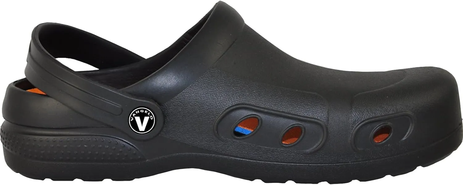 VANGELO Professional Slip Resistant Clog Waterproof Women Work Shoe Nurse Shoe Chef Shoe Ritz Black Lime White Multicolor