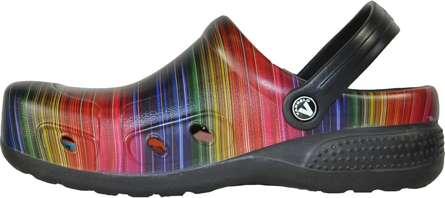 VANGELO Professional Slip Resistant Clog Waterproof Women Work Shoe Nurse Shoe Chef Shoe Ritz Black Lime White Multicolor