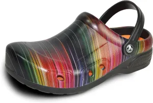 VANGELO Professional Slip Resistant Clog Waterproof Women Work Shoe Nurse Shoe Chef Shoe Ritz Black Lime White Multicolor