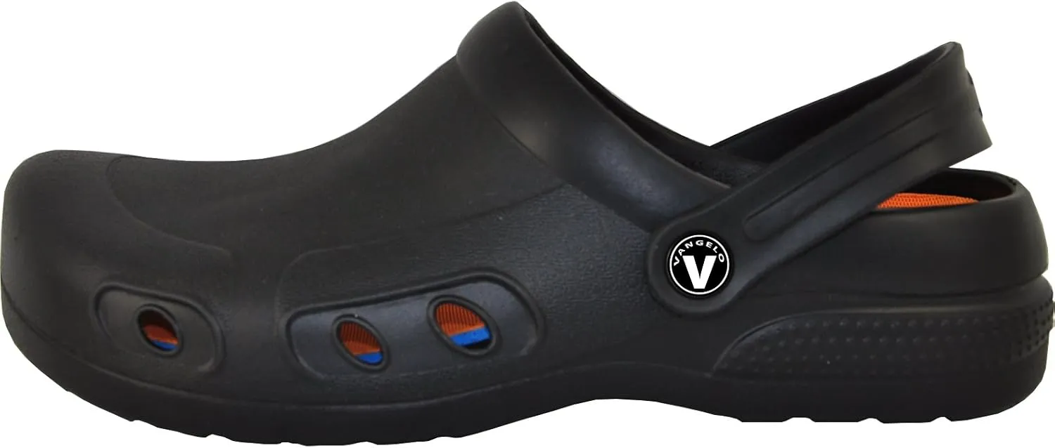VANGELO Professional Slip Resistant Clog Waterproof Women Work Shoe Nurse Shoe Chef Shoe Ritz Black Lime White Multicolor