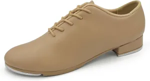 Vegan Leather Oxford Lace Up Tap Shoe, Flexible Molded Sole - Torrin TA05