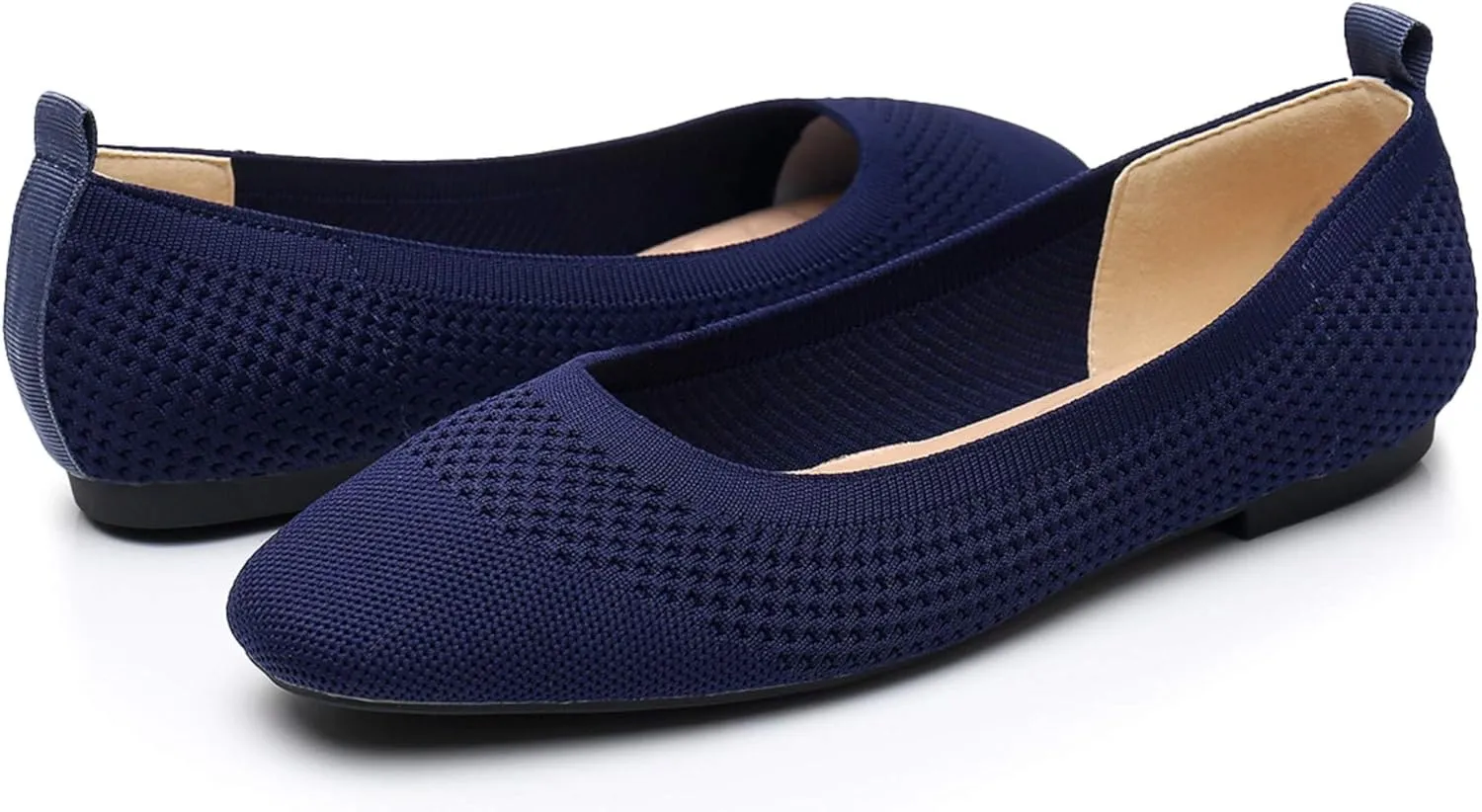 VenusCelia Women's Flexible Knit Flat Shoe