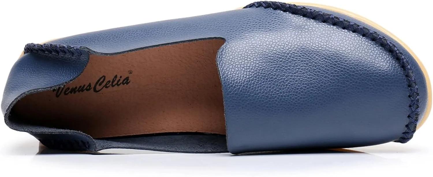 VenusCelia Women's Streamline Comfort Walking Flat Loafer