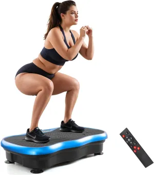Vibration Plate Exercise Machine，Vibration Plate Fitness Platform Exercise Machine 10 Modes Full Body Workout Vibrating Fitness Platform Weight Loss Women Men Shaping Wellness Home Gym Equipment