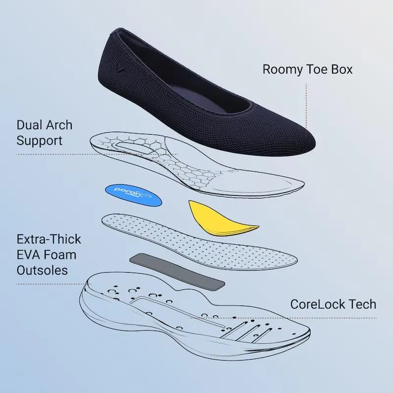 VIVAIA Izabel Water-Repellent Round-Toe All-Day Sneaker Flats