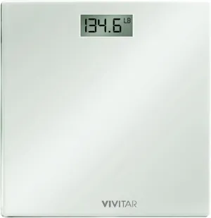 Vivitar Digital Bathroom Scale, Clear, PS-V134-W, 3.93 Pound