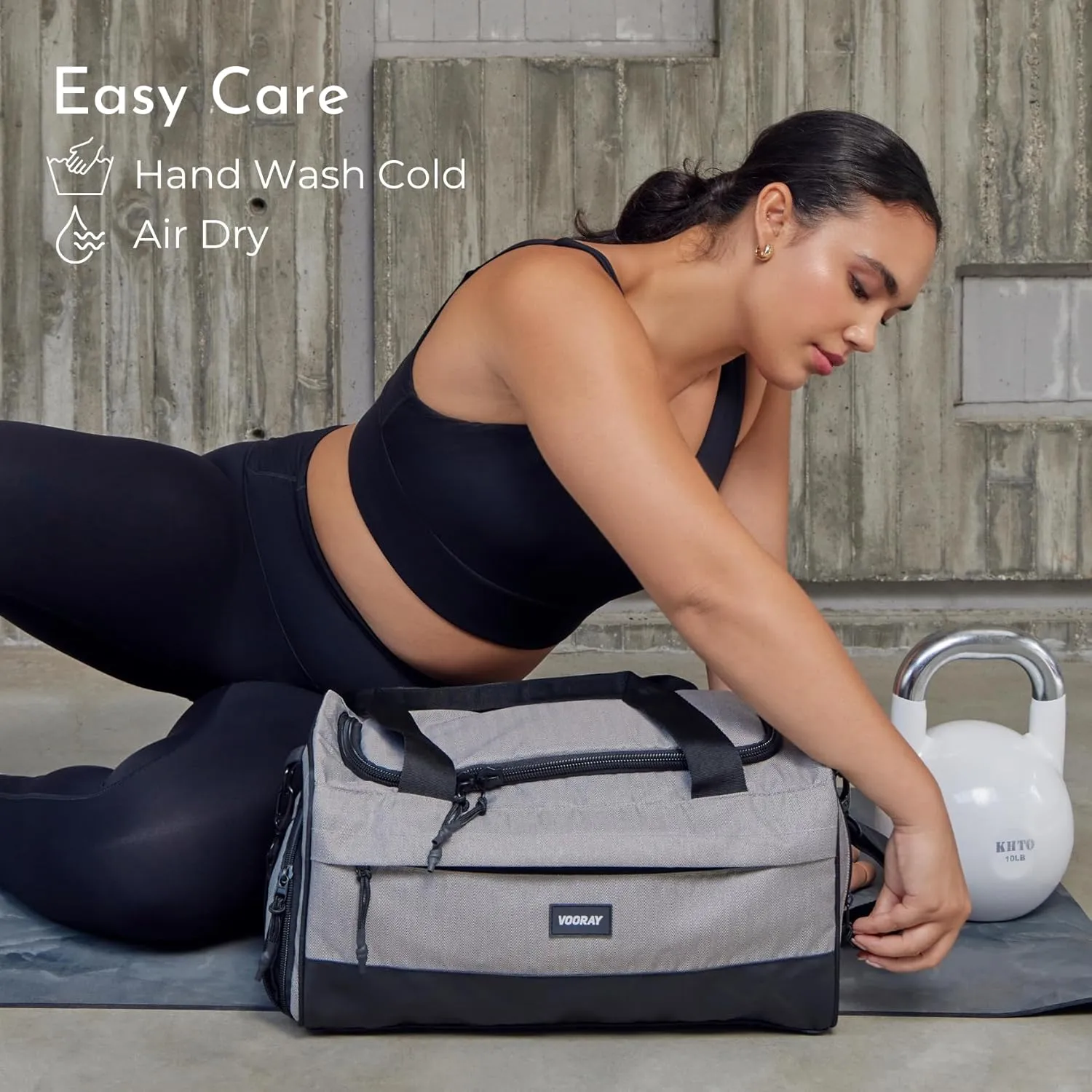 Vooray 22L Boost Duffel Bag – Small Travel & Sports Gym Bag for Women and Men with Shoe Pocket, Weekender for Overnight Football, Travel, Hospital Stays or Workout