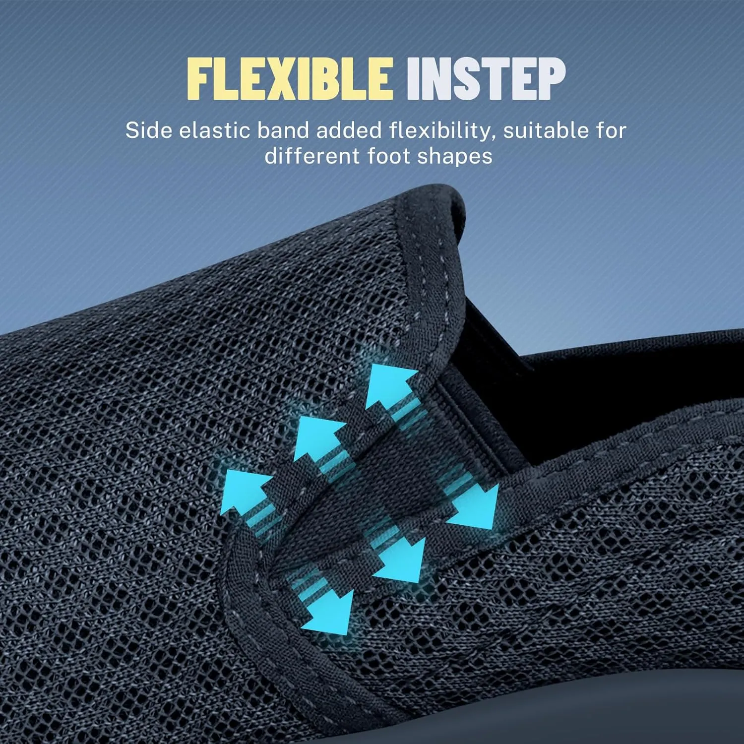 Walking Shoes Women for Plantar Fasciitis, Lightweight Orthopedic Womens Slip on Shoes, Breathable Mesh Upper Casual Loafers for Women with Flexible Instep