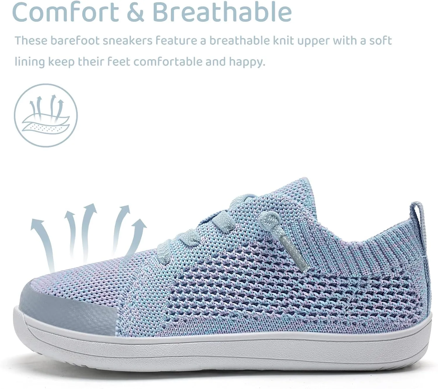 WateLves Toddler Little Kids Wide Barefoot Shoes Boys Girls Minimalist Sneakers Lightweight Breathable Walking Shoes | Naturally Splay | Flexible Fit