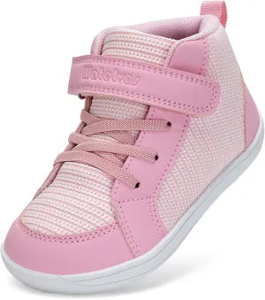 WateLves Toddler Little Kids Wide Barefoot Shoes Boys Girls Winter High Top Minimalist Sneakers Boots Walking Shoes for Indoor Outdoor | Naturally Splay | Flexible Fit