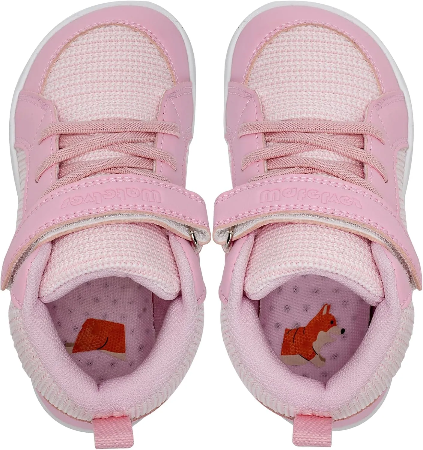 WateLves Toddler Little Kids Wide Barefoot Shoes Boys Girls Winter High Top Minimalist Sneakers Boots Walking Shoes for Indoor Outdoor | Naturally Splay | Flexible Fit