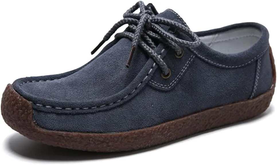 WERWAES Womens Loafers Boat Flat Shoes Slip on Casual Moccasin Shoes Comfortable Penny Loafers Fashion Ladies for Working Driving Office