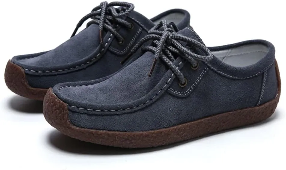 WERWAES Womens Loafers Boat Flat Shoes Slip on Casual Moccasin Shoes Comfortable Penny Loafers Fashion Ladies for Working Driving Office