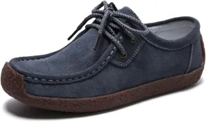 WERWAES Womens Loafers Boat Flat Shoes Slip on Casual Moccasin Shoes Comfortable Penny Loafers Fashion Ladies for Working Driving Office
