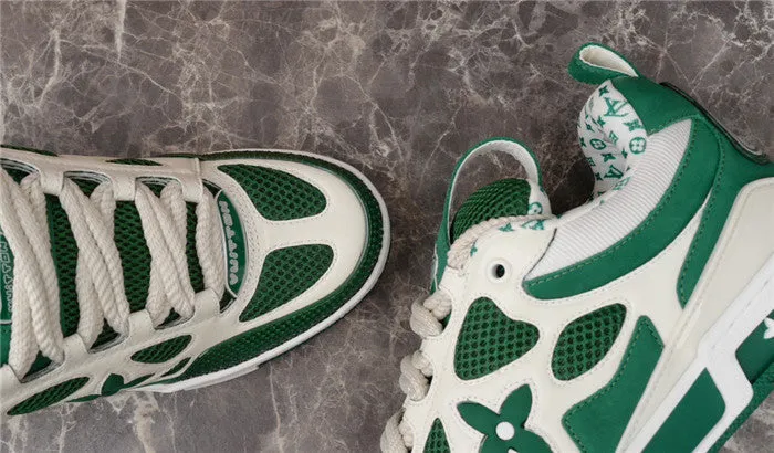 WHITE LV SKATE LOUIS GREEN Trackable Virtual VUITTON SNEAKER