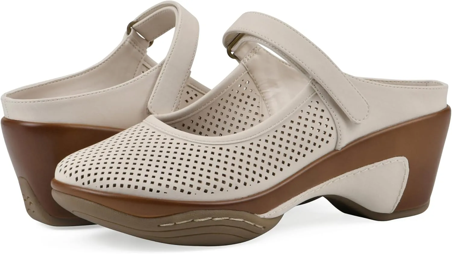 WHITE MOUNTAIN Women's Vinto 2 Heeled Mary Jane Clog