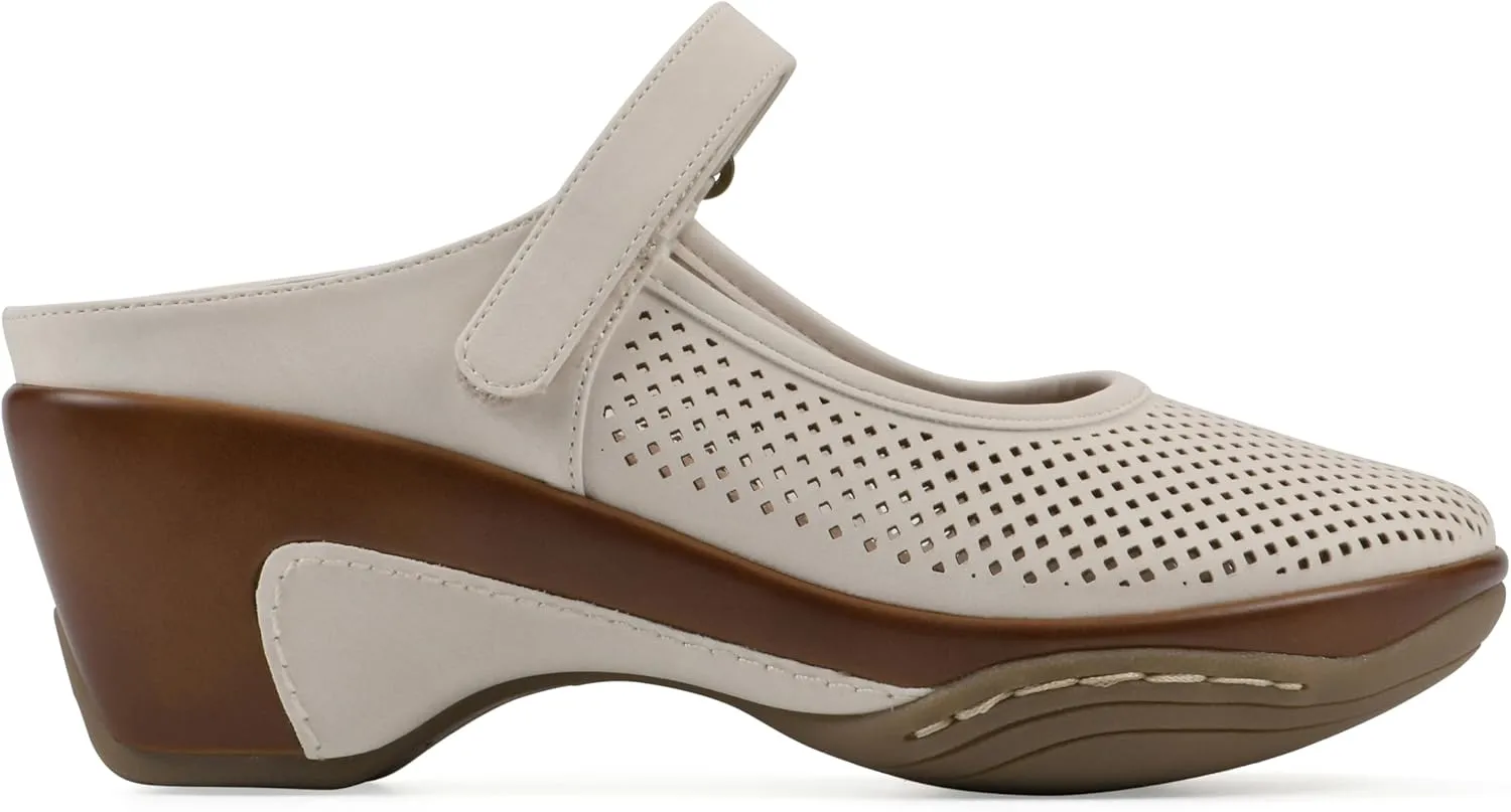 WHITE MOUNTAIN Women's Vinto 2 Heeled Mary Jane Clog