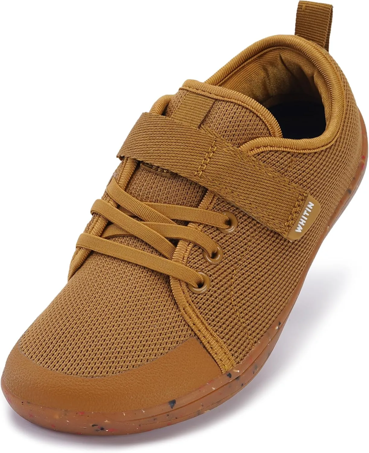 WHITIN Little/Big Kid Barefoot Shoes | Boys/Girls Lace-up Minimalist Sneakers | Wide Toe Box | Natural Flexible Fit