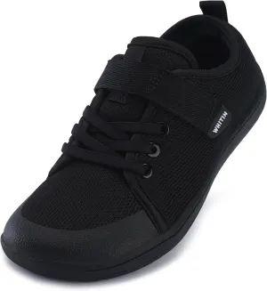 WHITIN Little/Big Kid Barefoot Shoes | Boys/Girls Lace-up Minimalist Sneakers | Wide Toe Box | Natural Flexible Fit