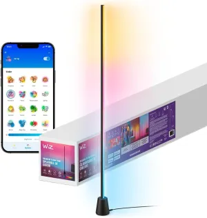WiZ Gradient Floor Light – RGBIC Displays Multiple Colors at Once – Easy Setup and Sleek Design – Connects to Your Wi-Fi - Voice/App Control, Works with Google Home, Alexa and HomeKit