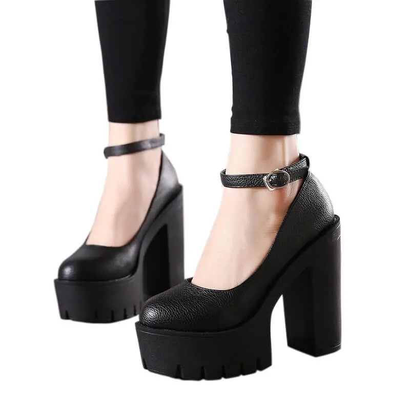 women nevada high heeled black platform shoes – sleek, bold & stylish | nevada™