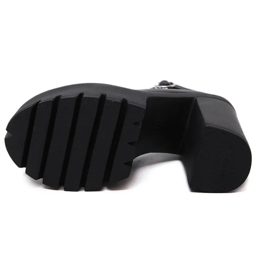 women nevada high heeled black platform shoes – sleek, bold & stylish | nevada™