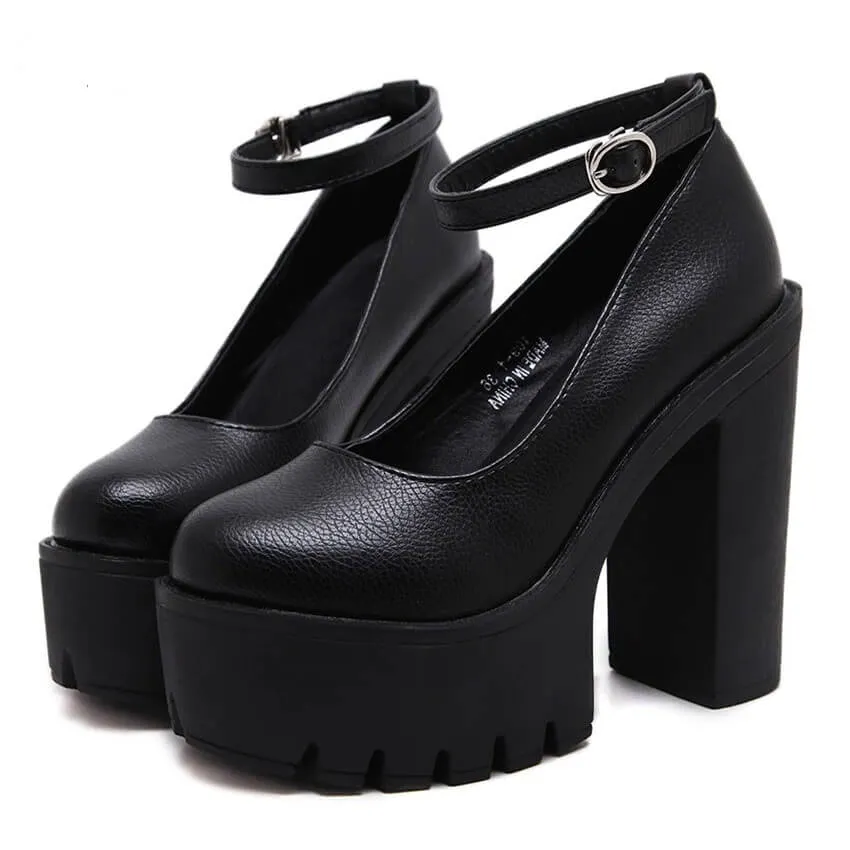 women nevada high heeled black platform shoes – sleek, bold & stylish | nevada™