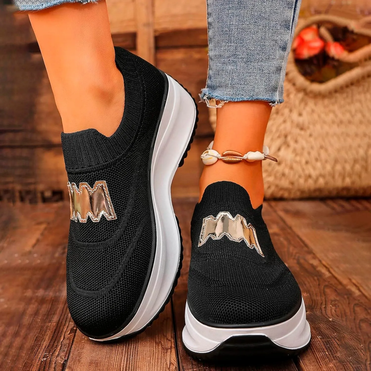 Women's Flats Shoes Ballet Women's Shoes Wedge Loafers Casual Walking Trainers Dress Comfortable Women