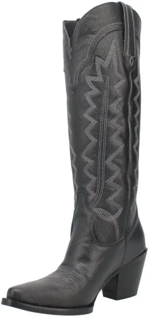 Women's High Cotton Fashion Boot, Black, 9