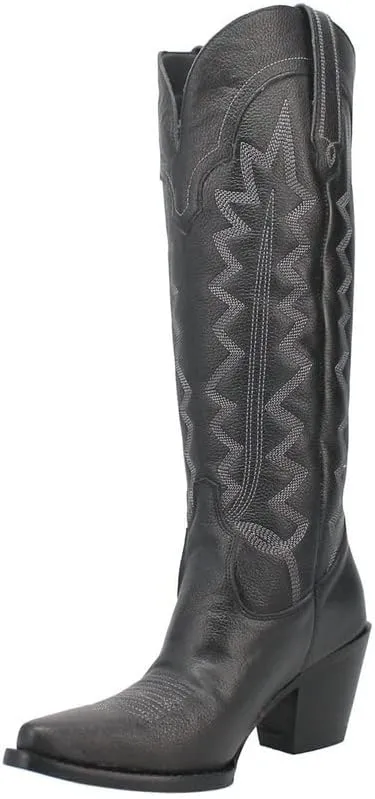 Women's High Cotton Fashion Boot, Black, 9